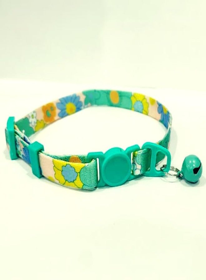 KittuPet Fashion Printed Nylon Cat Collar with Bell | Adjustable, Soft & Safe for Cats & Kittens - Image 3